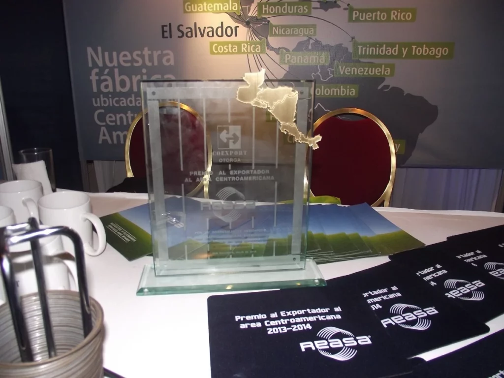 REASA, Premio a Mejor Exportador del Área Centroamericana 2014